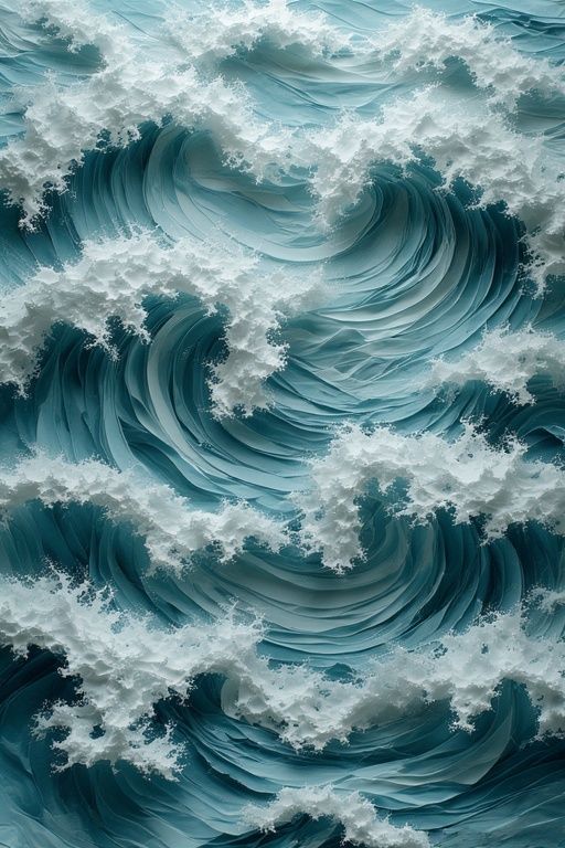 THE GREAT WAVE OFF KANAGAWA MADE ENTIRELY FROM PAPER.