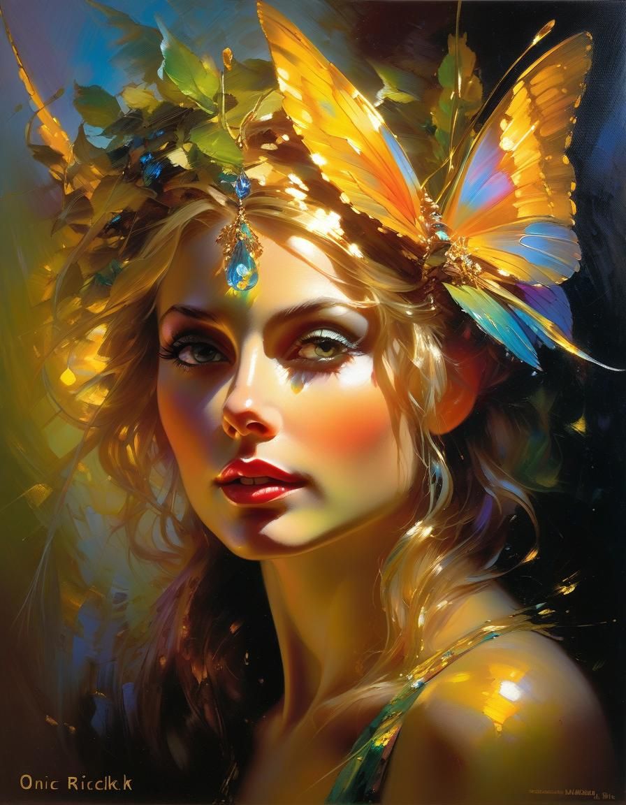 Incandescence dimmed En-caustic Artist  by @SmitAiArtist