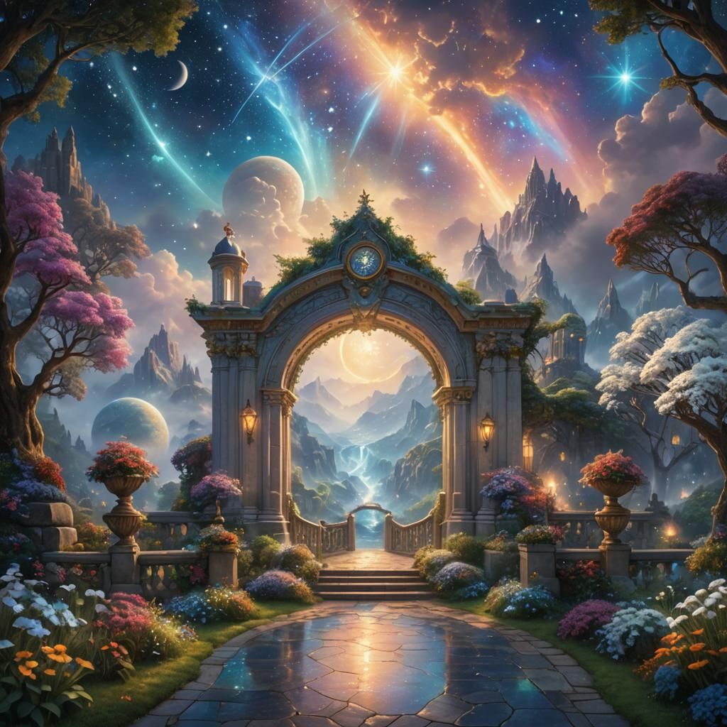 a cosmic gateway to a fantasy  by @Kira-Mari