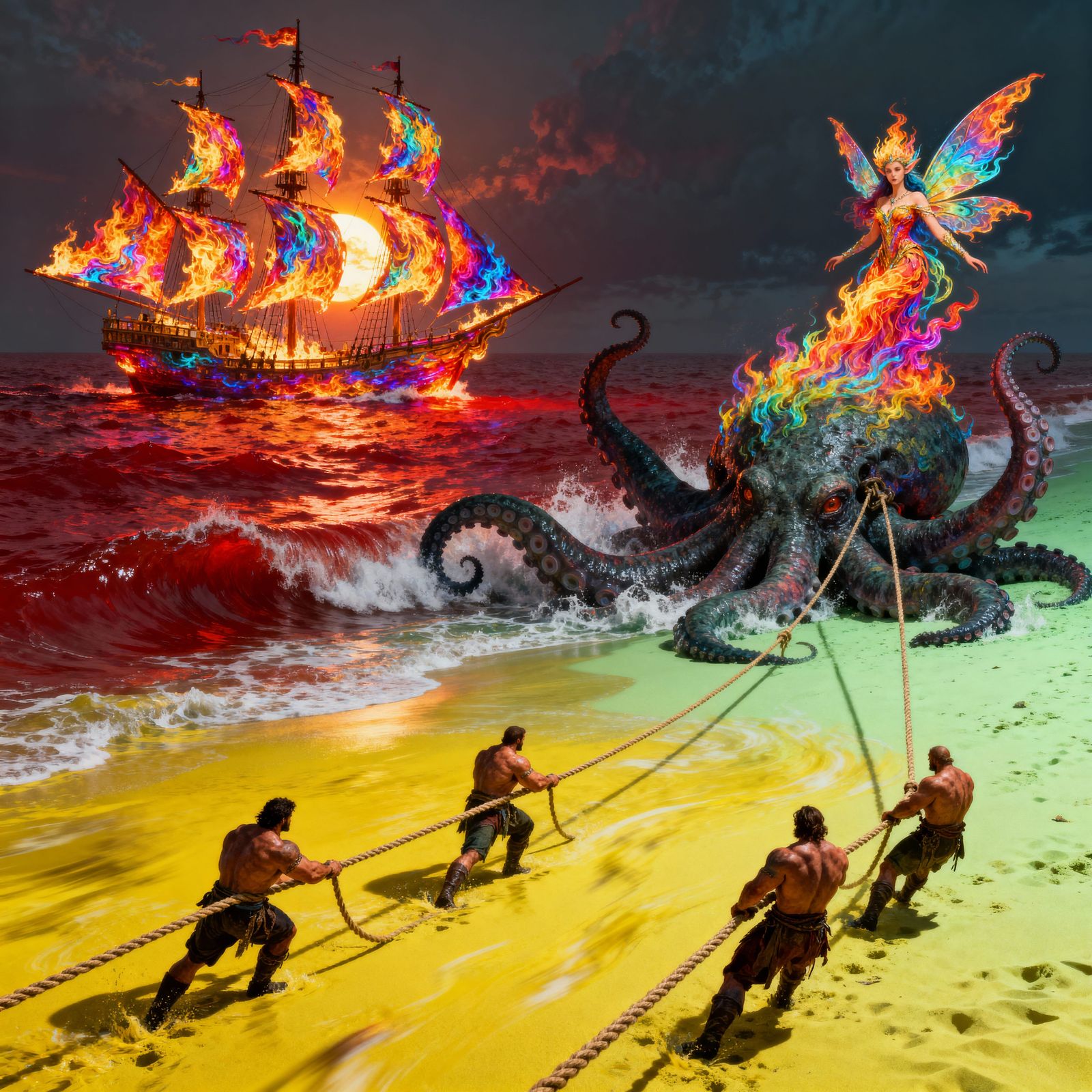 Calypso v kraken   by @DyreShade