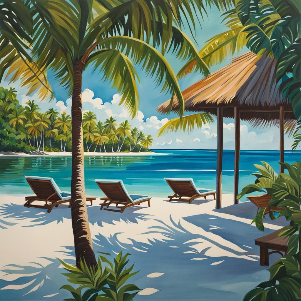 the maldives tropical paradise