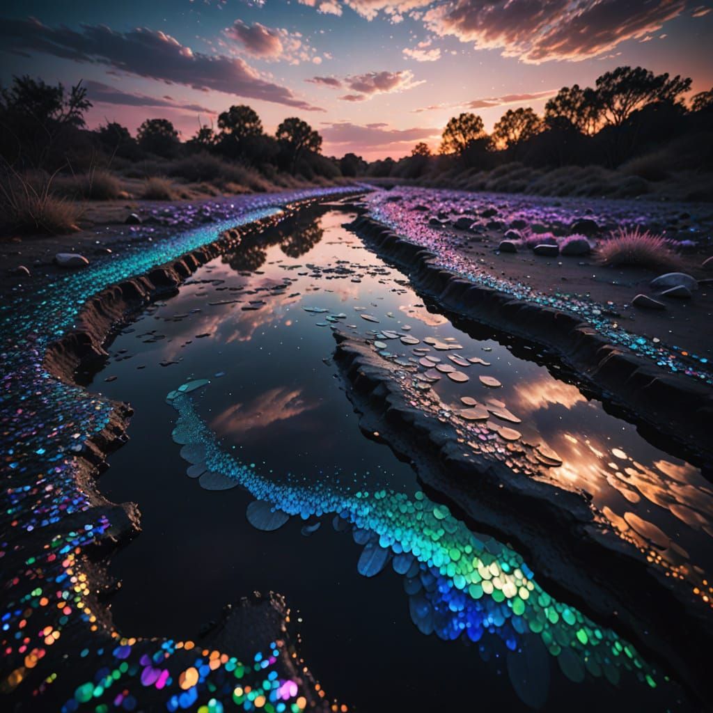River of sequins  by @CyrilL