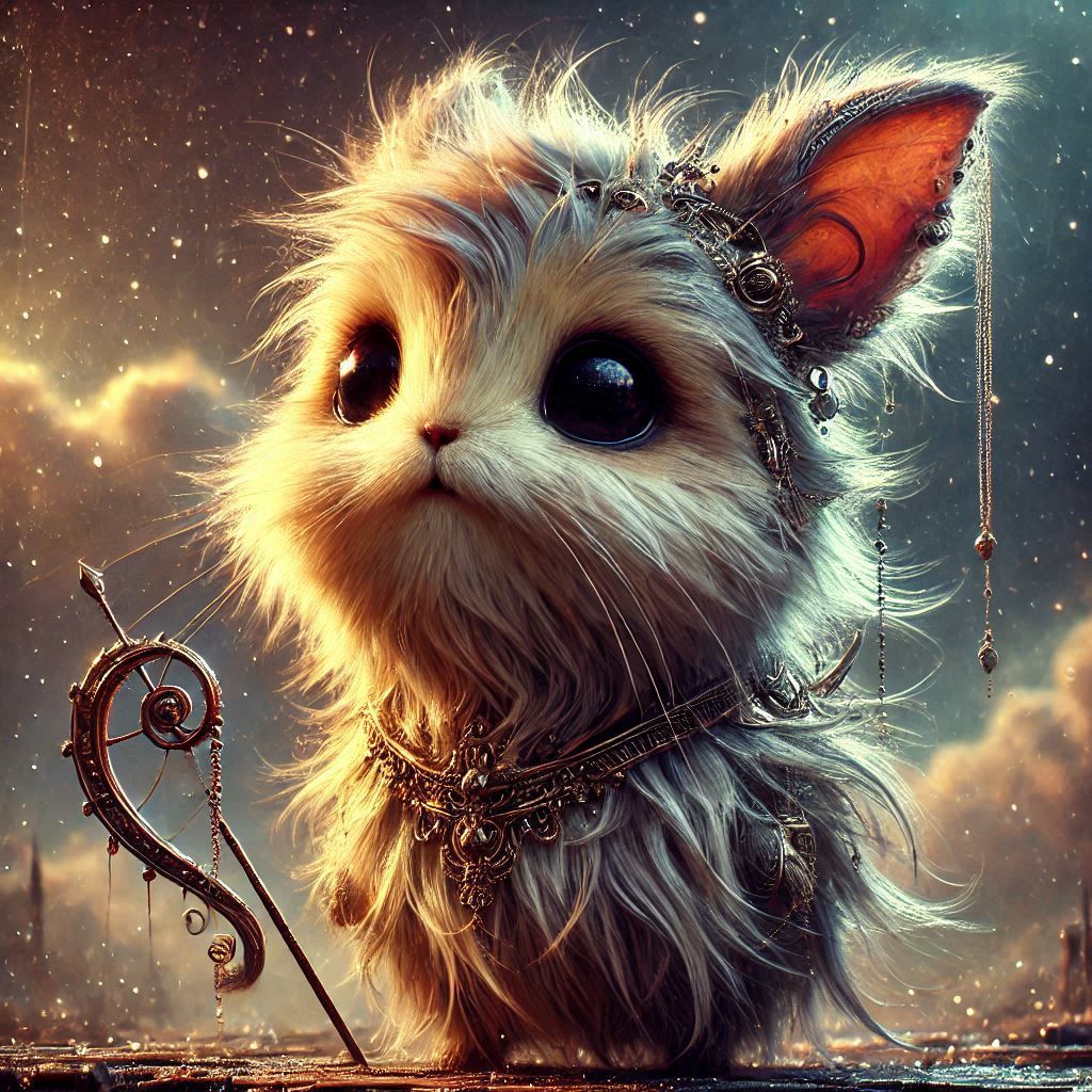 adorable fairy-tale fantasy creature portrait..