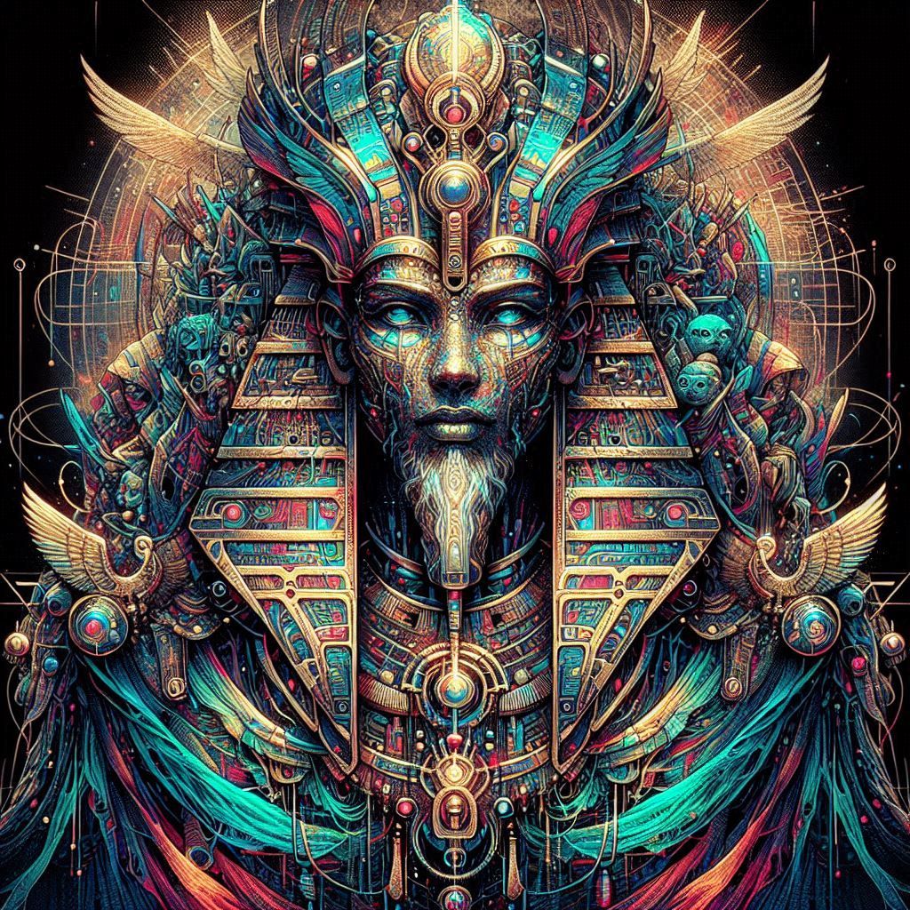 Egyptian Gods Fantasy Illustration 3