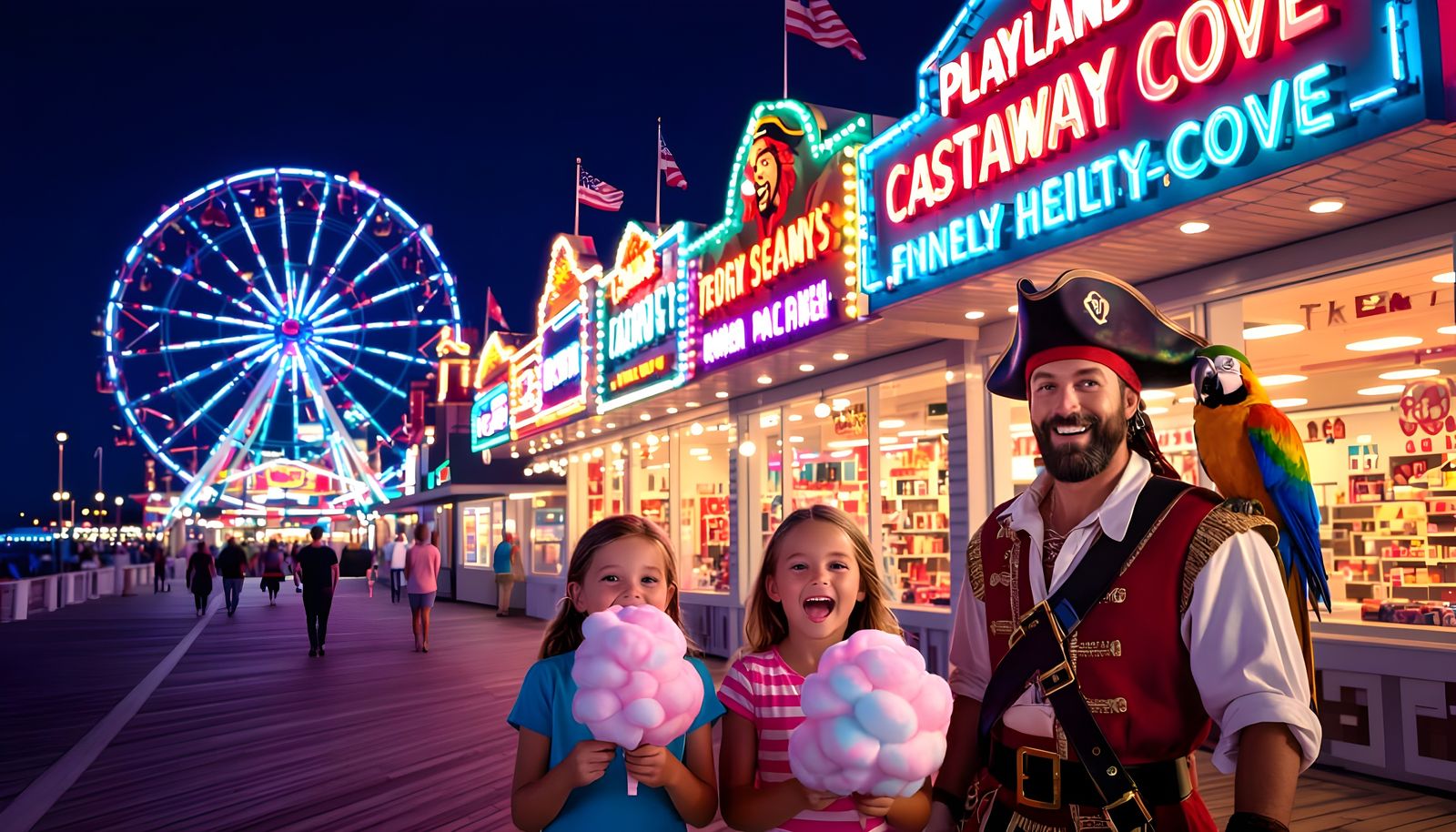 Happy Summer Nights at the Jersey Shore in Ocean City  by @Gary Murakami