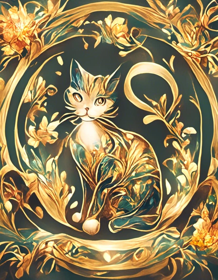 cat <lora:Artistic Golden:1.0> 