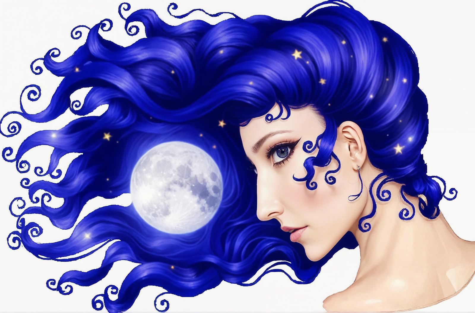 The Moon In Her Hair