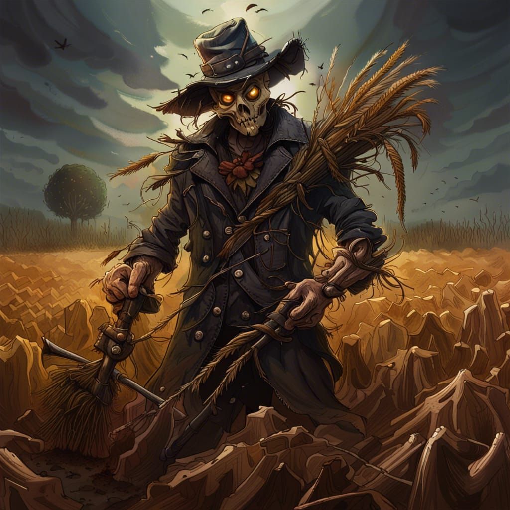 Scarecrow Come To Life - Ai Generated Artwork - Nightcafe Creator