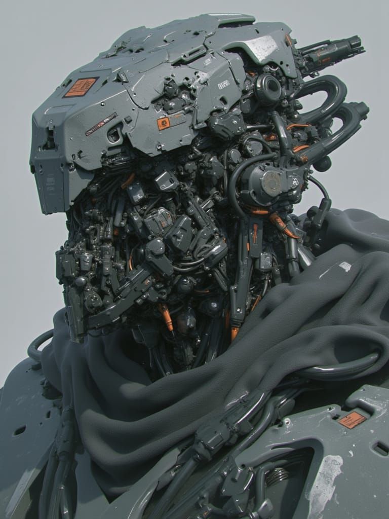 <lora:Predatory Mecha B:1.0> A massive mecha