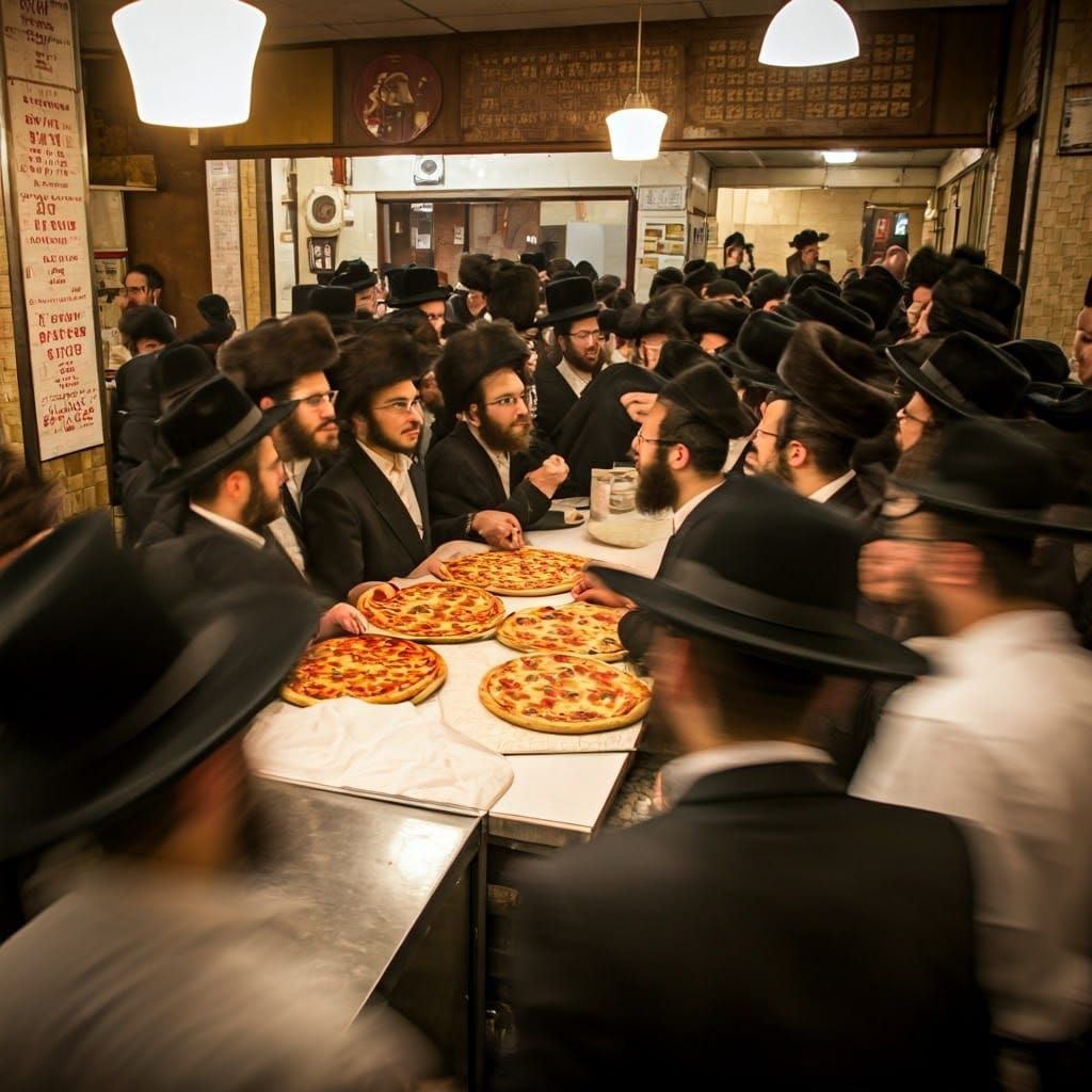 Traditional Jewish Pizzeria in Warm, Cozy Atmosphere