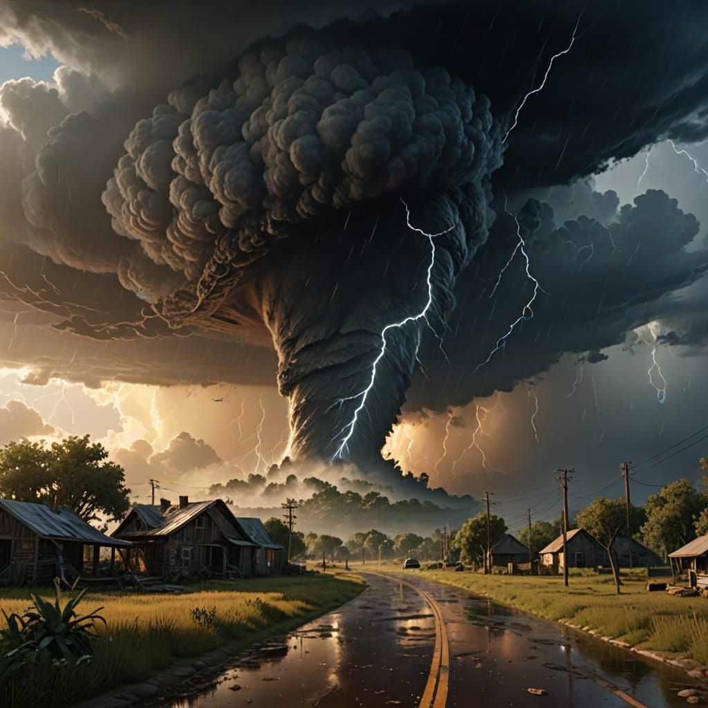 tornado in texas  by @Gissehel