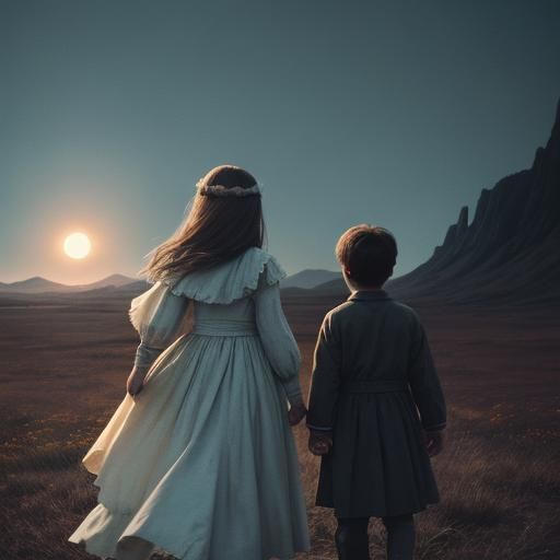 " there are two set of children, one follow the sun and othe...