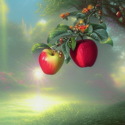 The fruit apple closeup