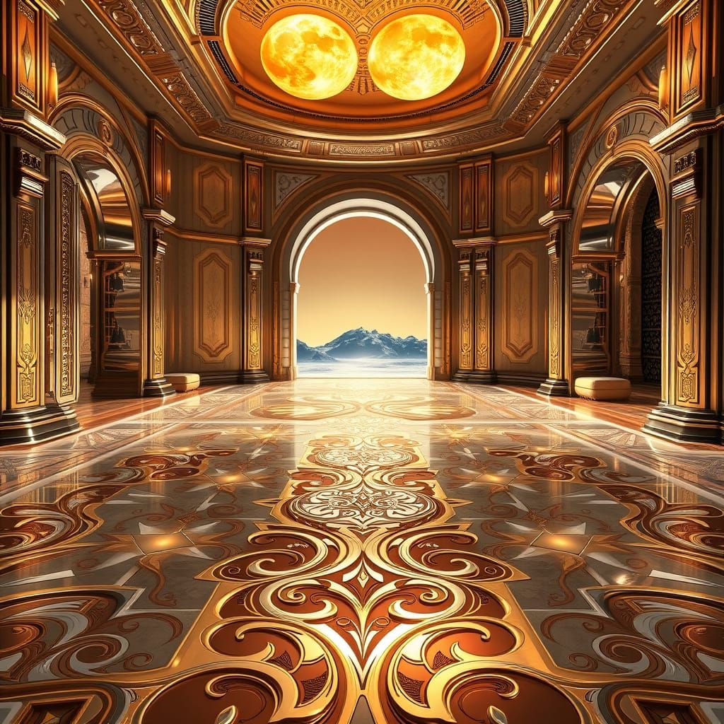 Elegant Star Wars-Inspired Luxury Floor Design
