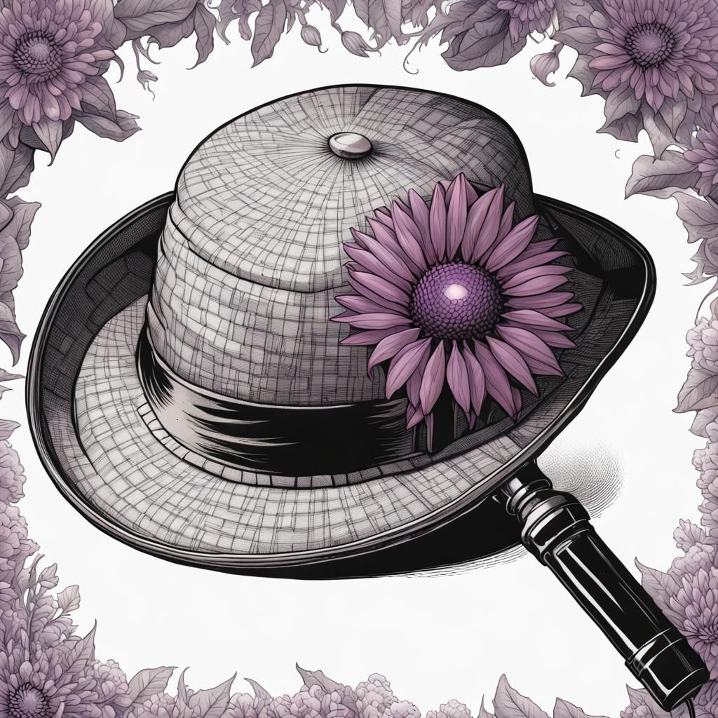 Illustration of a black and white Sherlock Holmes checked
de...