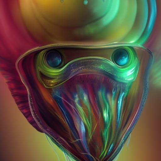 Jellyfish Helmet AI Generated Artwork NightCafe Creator