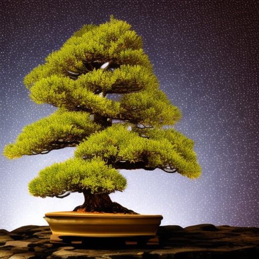 Bonsai tree AI Generated Artwork NightCafe Creator