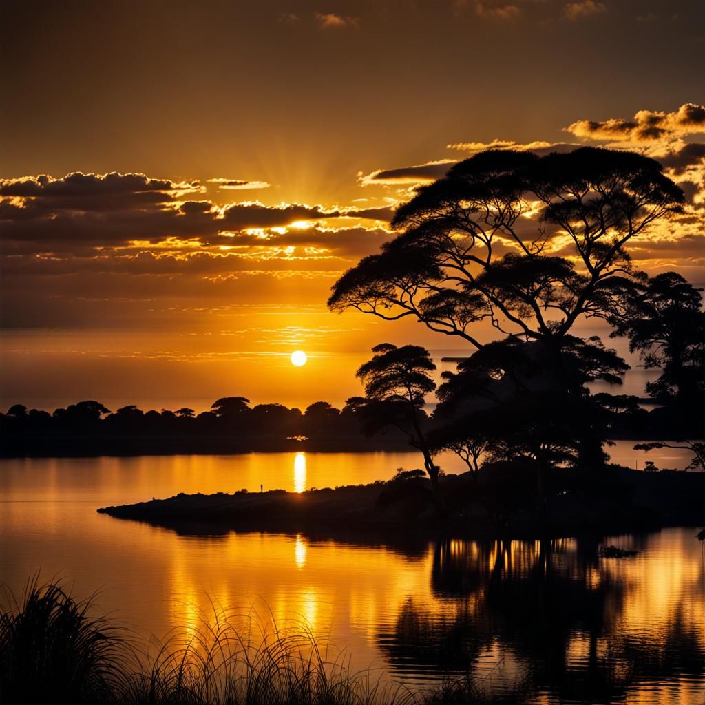 Golden sunset  by @Somei