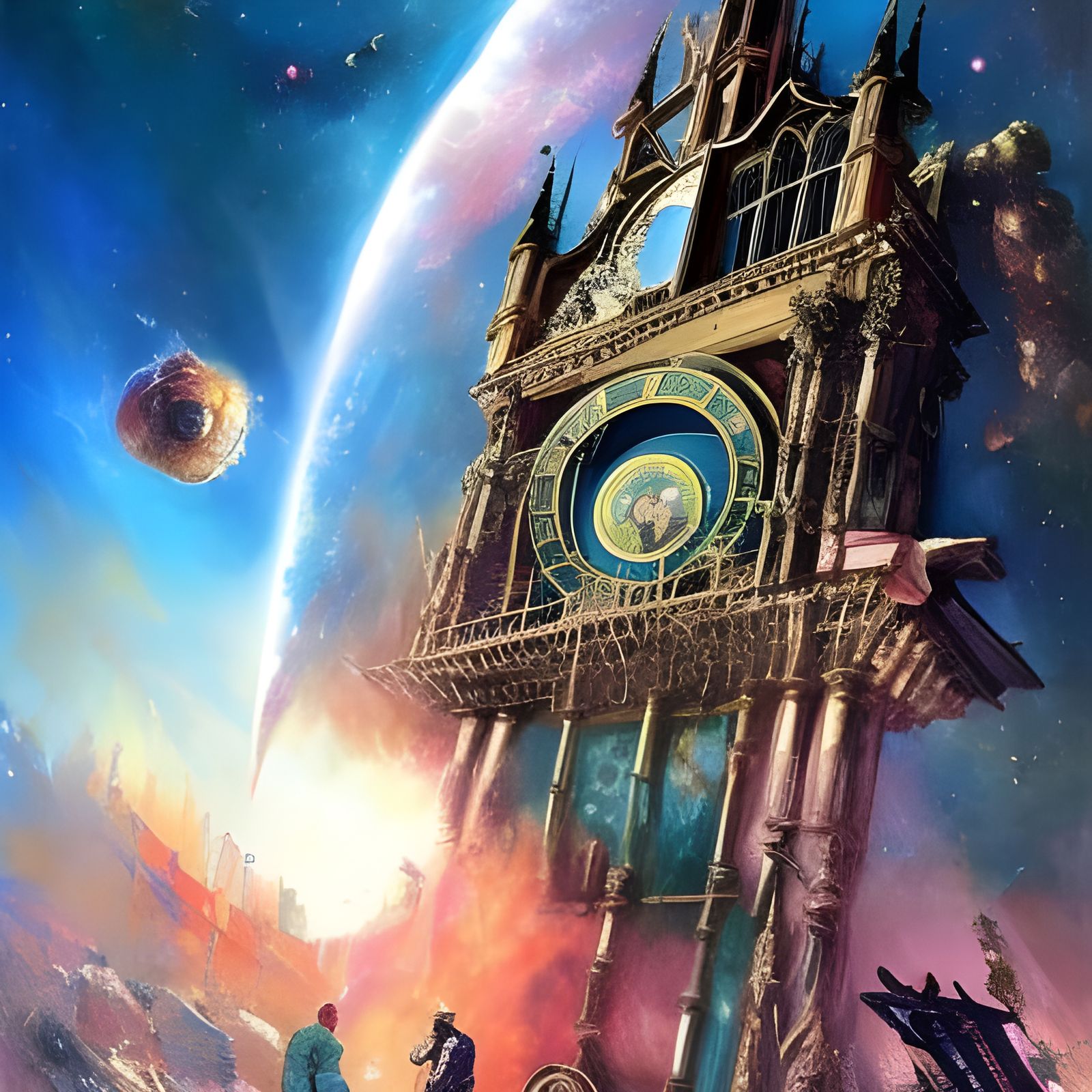 they sent this giant clock into space