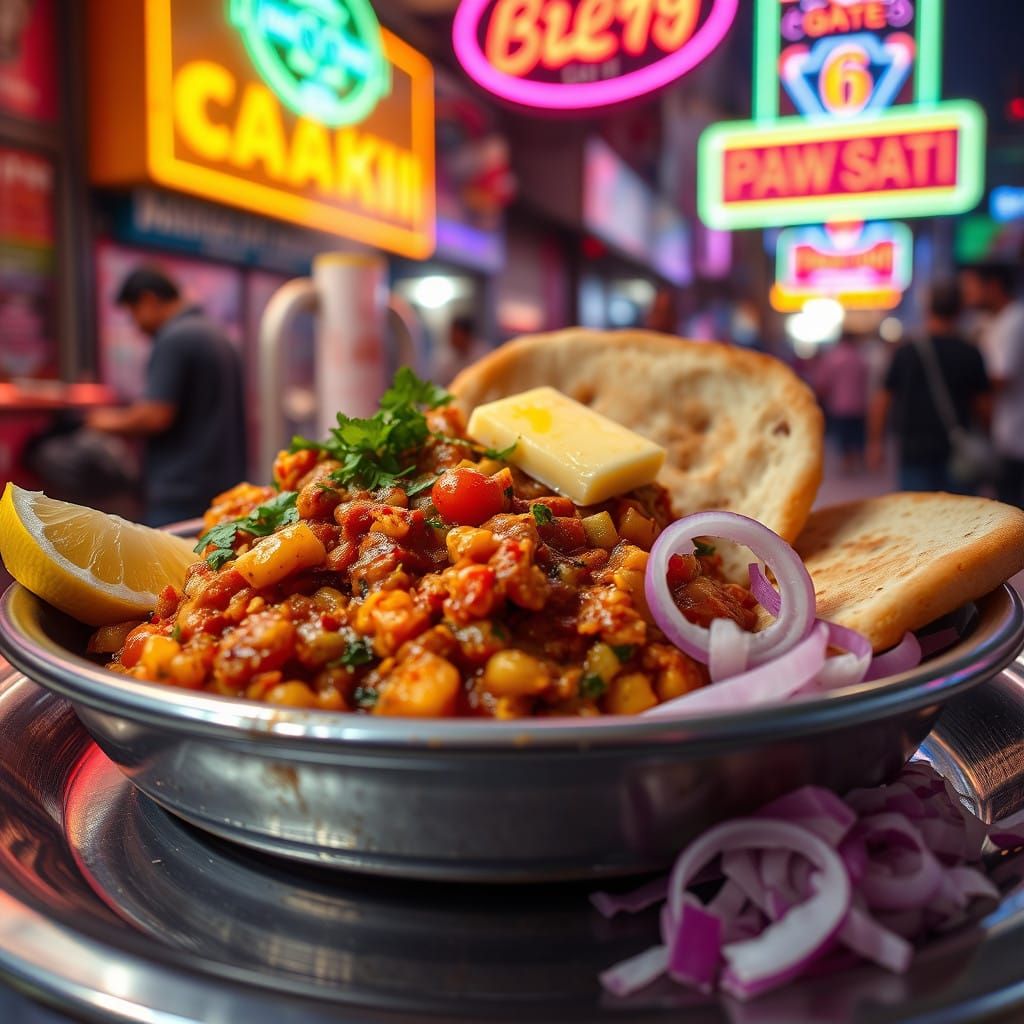 Chole Kulche - Street Food of Punjab, India.  by @Shobby