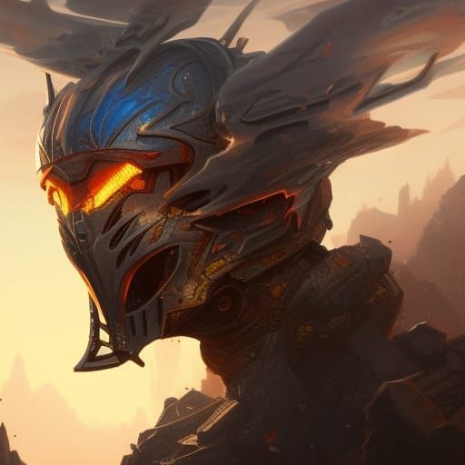 A shattered helmet
