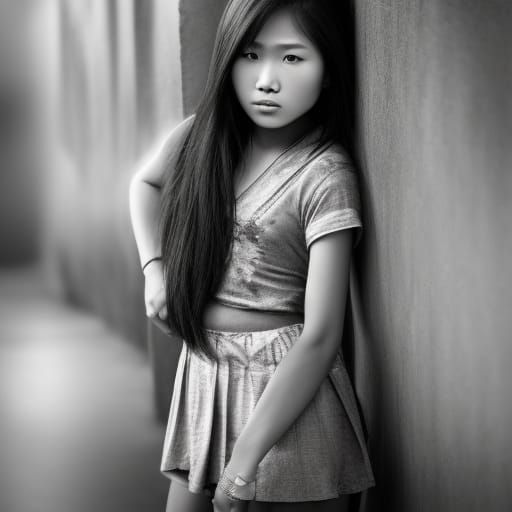 Asian tween girl powerful and strong - AI Generated Artwork - NightCafe ...