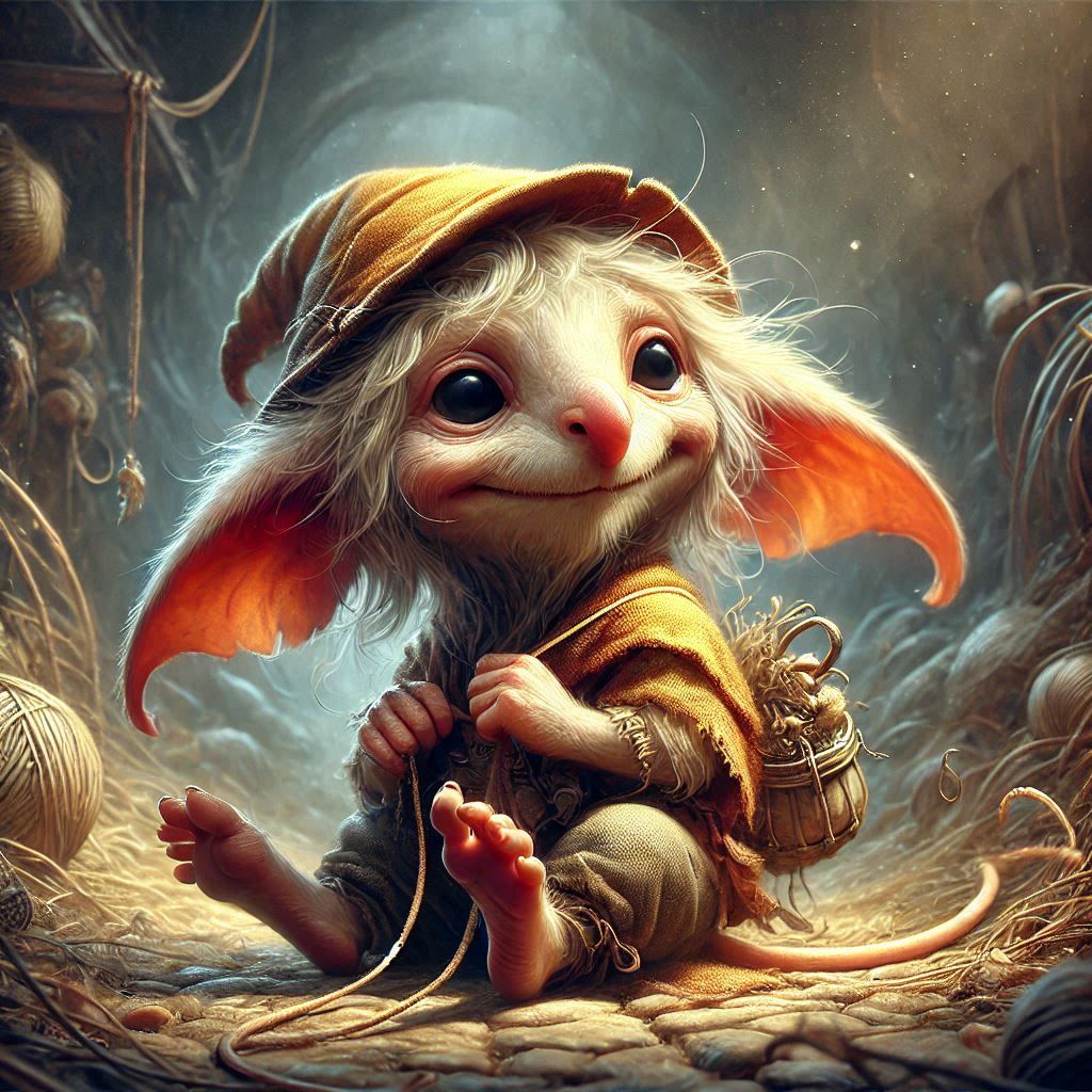 adorable fairy-tale fantasy creature portrait..