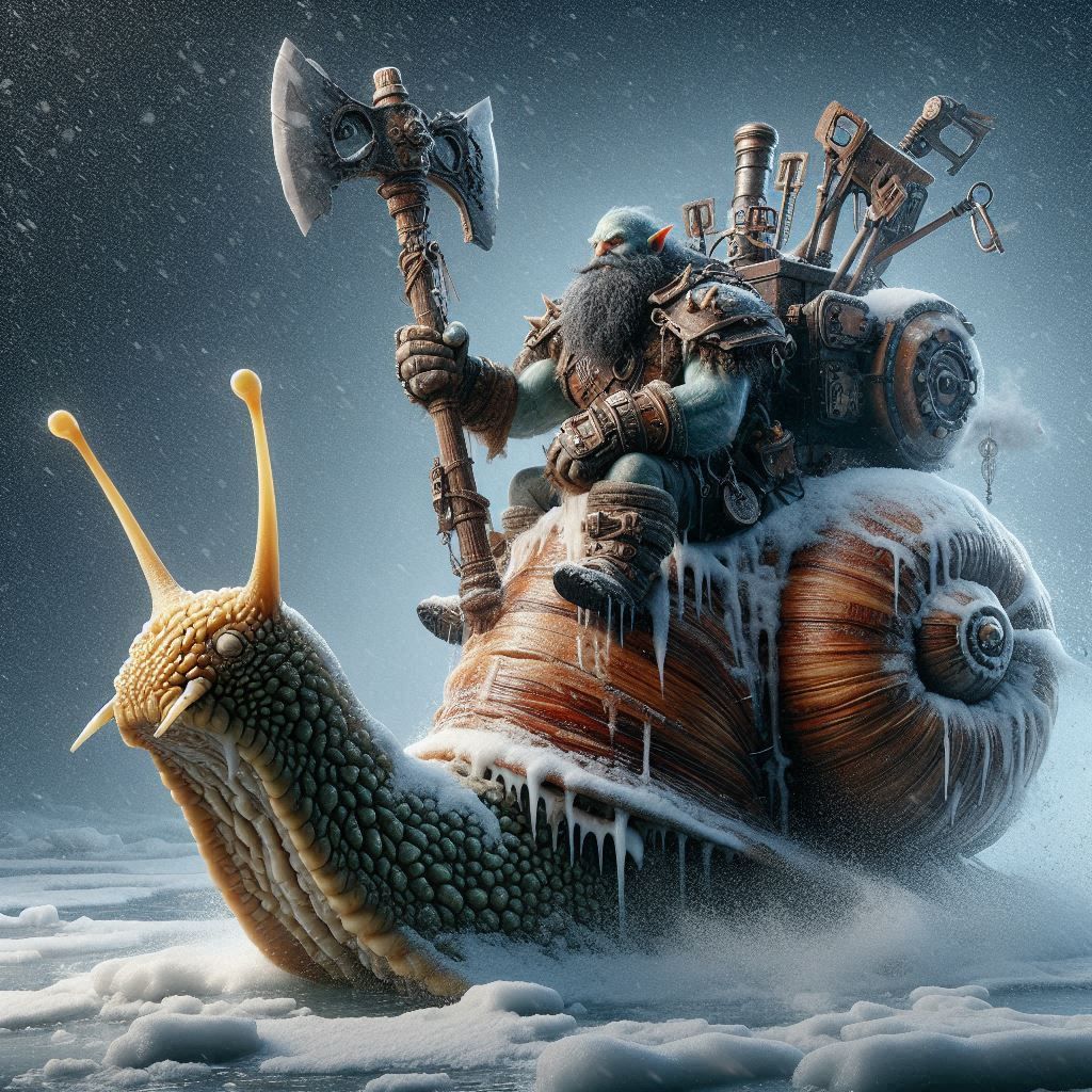 The angry snow orc  by @CloST 