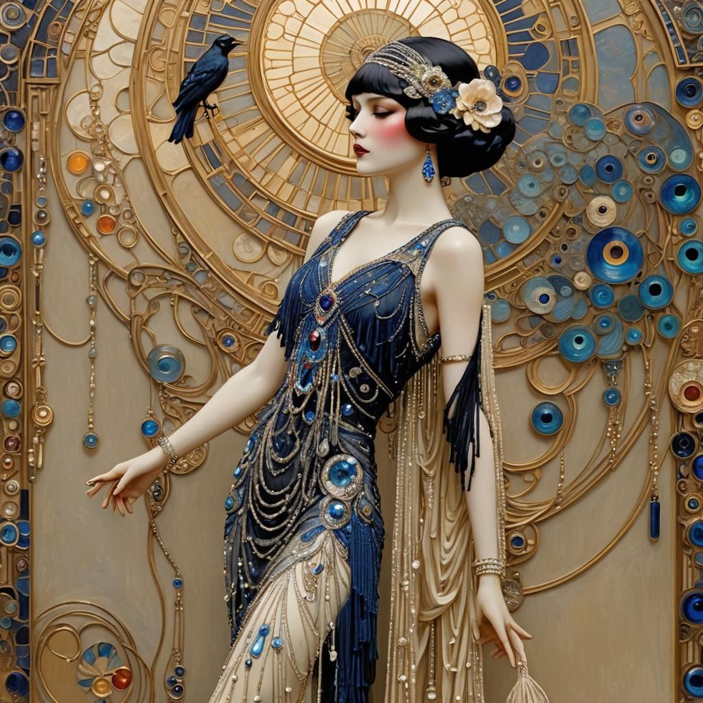 Deanna Lamont, hostess, femme fatale, crime queen  by @CardinalBiggles