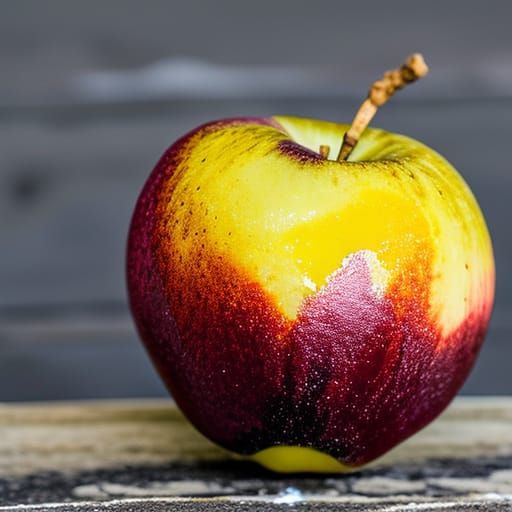 charred apple