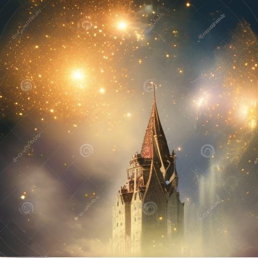 Magic sparkling twinkling potion roses