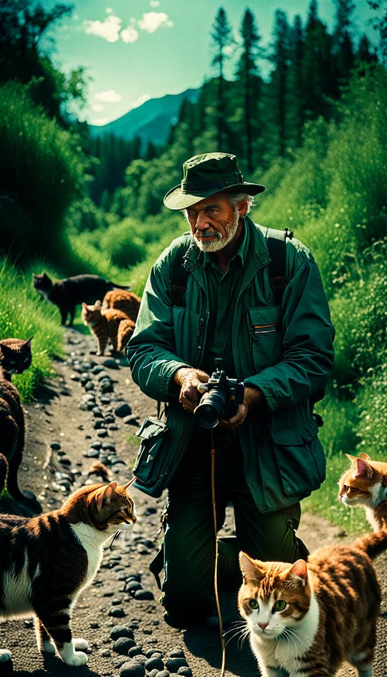A professional cat herder unconventional job Cinematic film ...