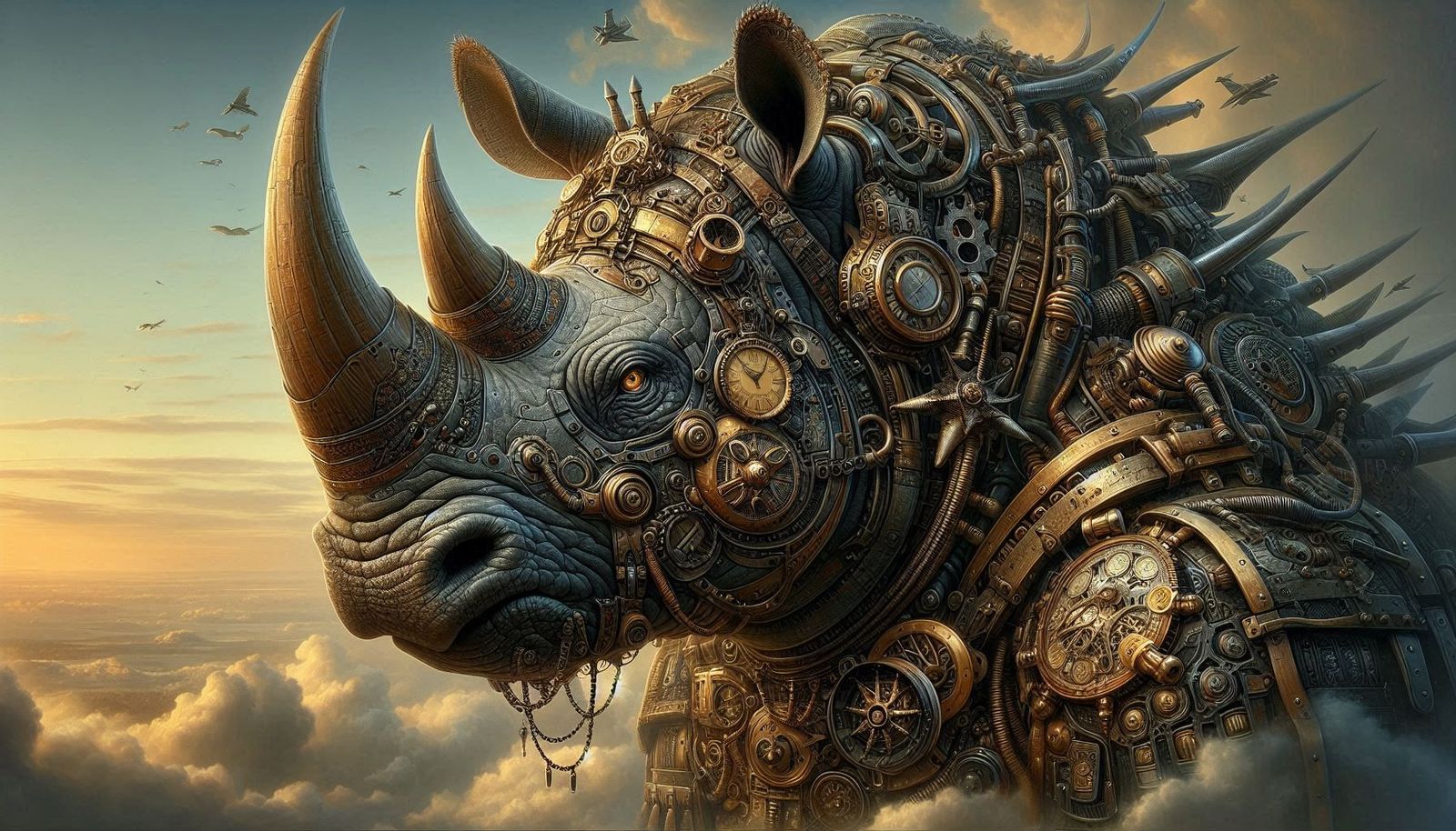CLOCKPUNK RHINOCEROS 1
