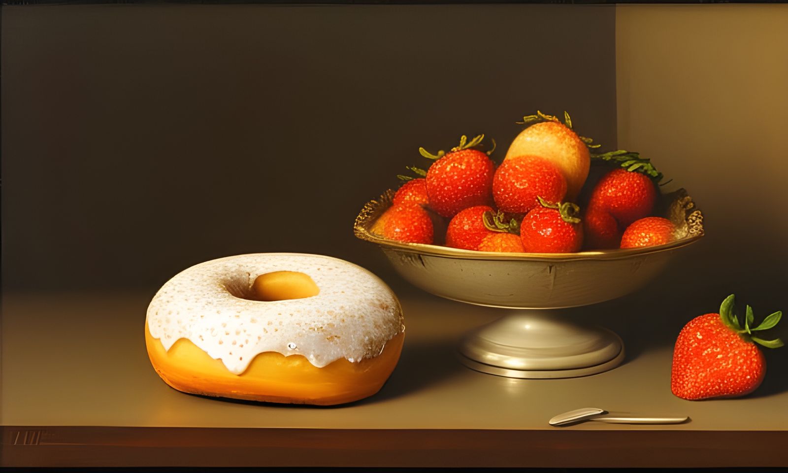 Still life with donut