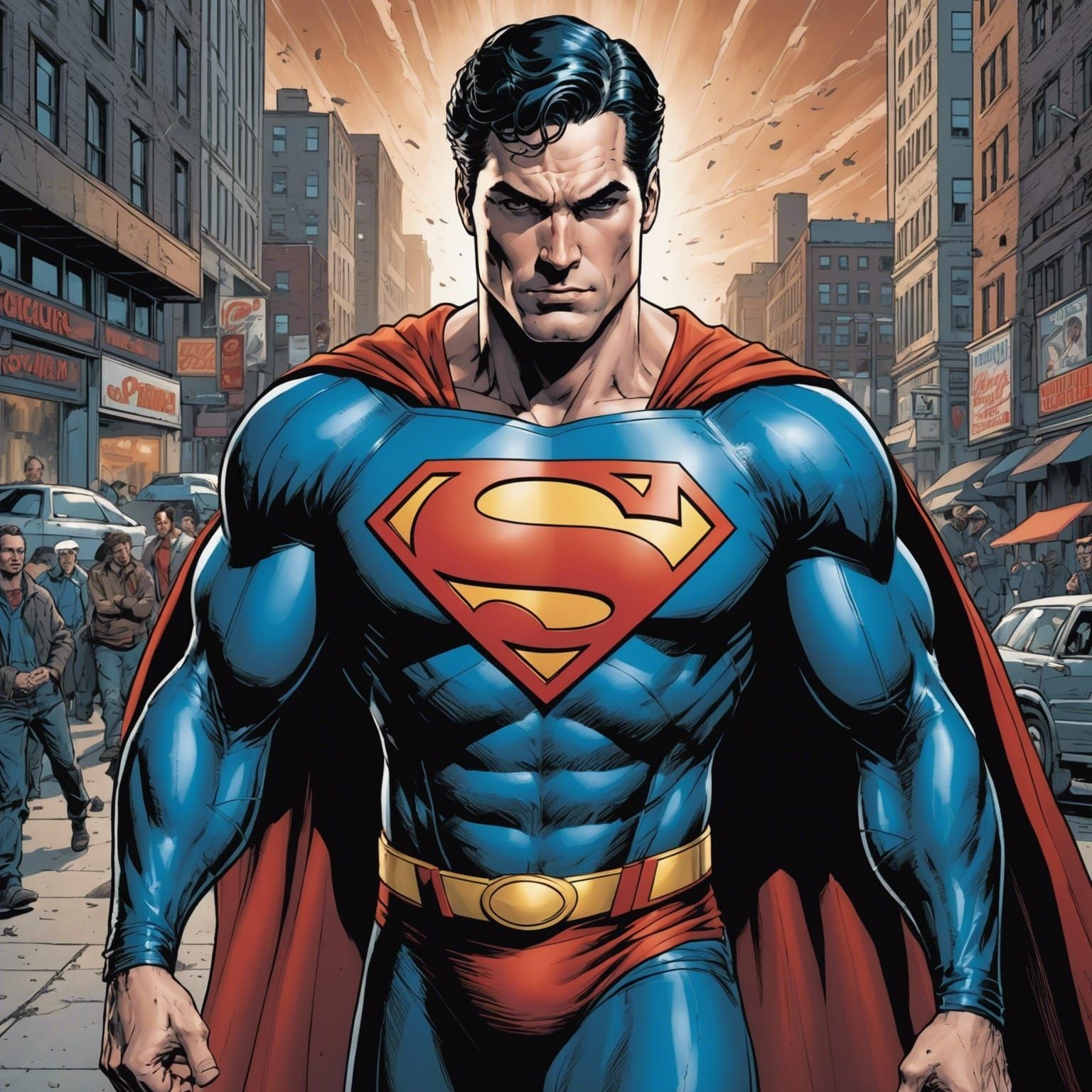 Superman angry - AI Generated Artwork - NightCafe Creator