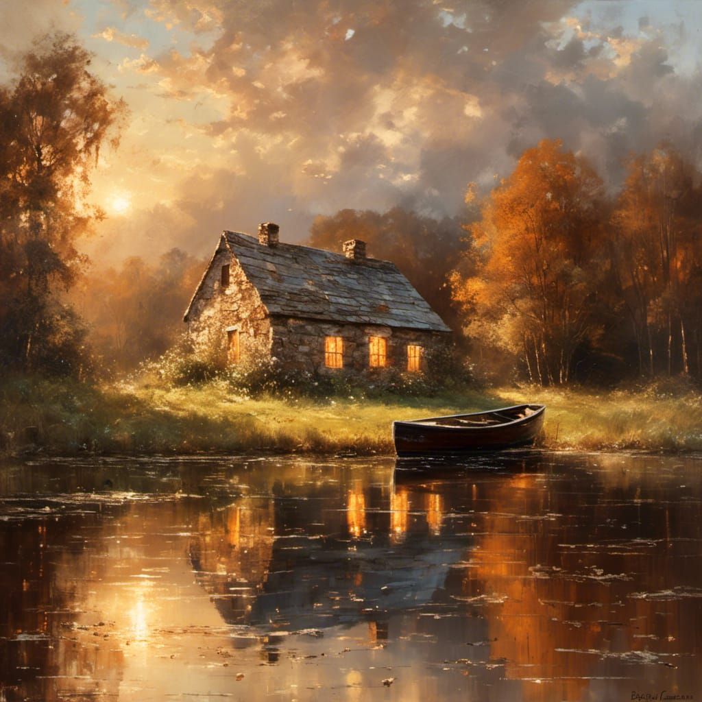 The Old Cottage  by @SplatArt