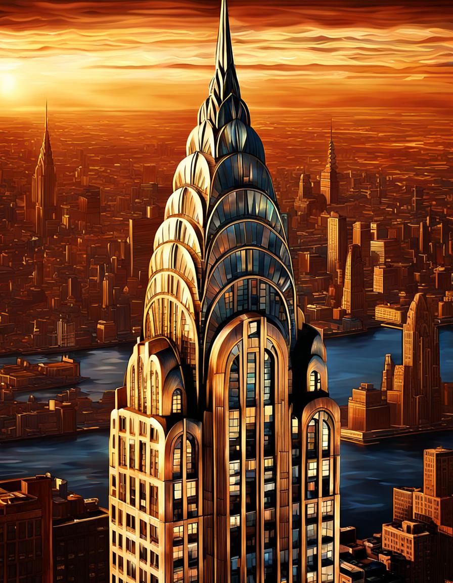 Art deco skyscraper   by @Neverland