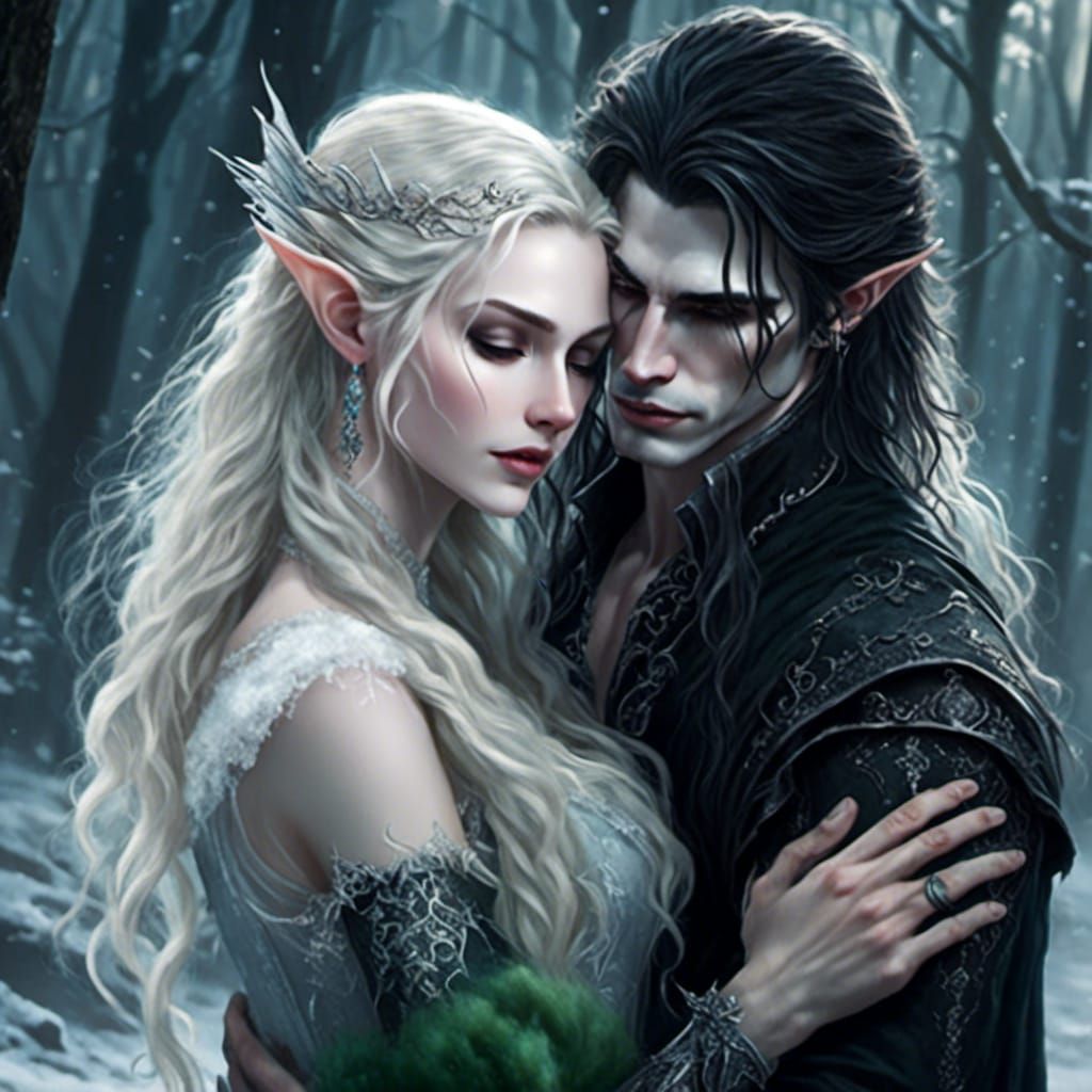 Elven Romance Under Ancient Tree