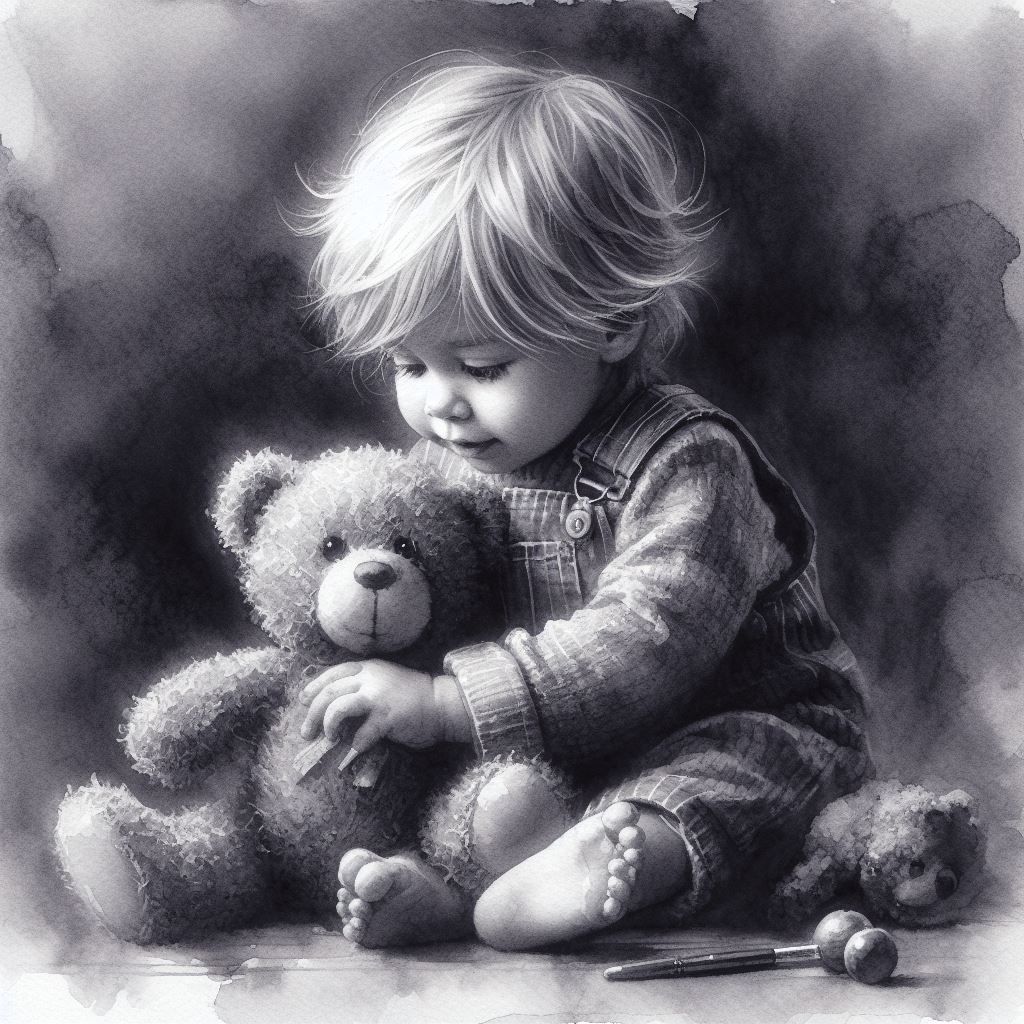 Boy and teddy