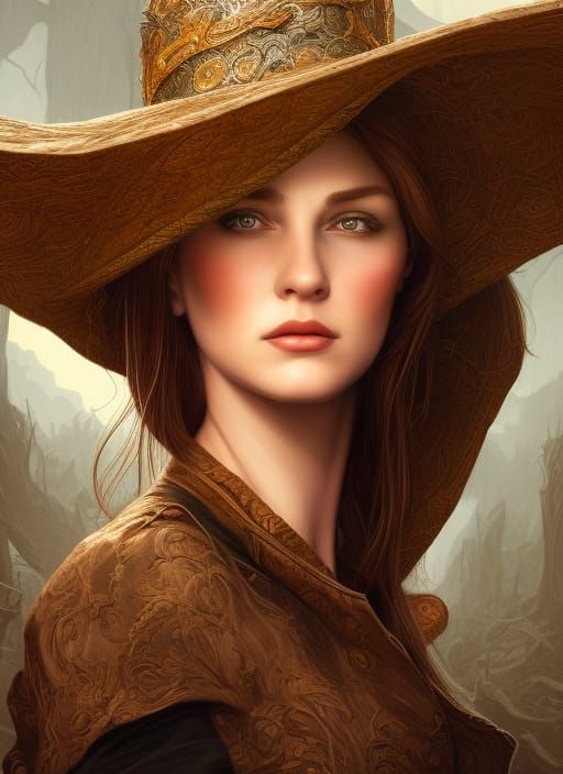 beautiful English woman with hat , head and shoulders portrait,Mark ...