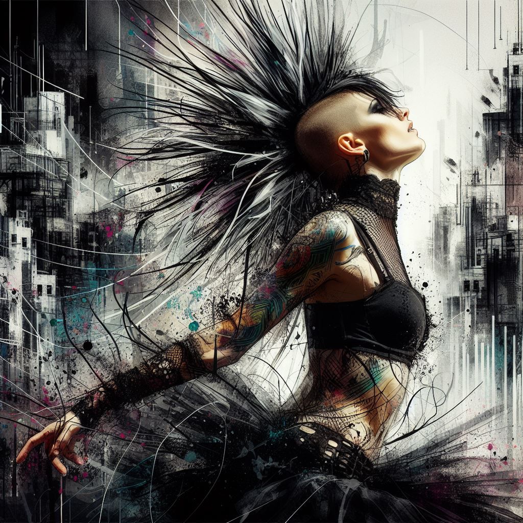 Dancing ballet on streets (Black Swan)