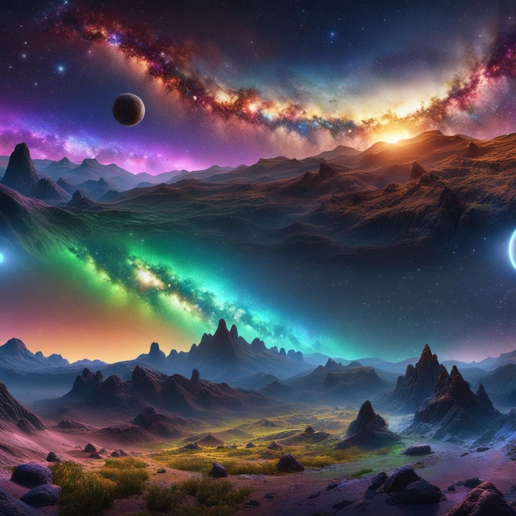 When two worlds collide... - AI Generated Artwork - NightCafe Creator