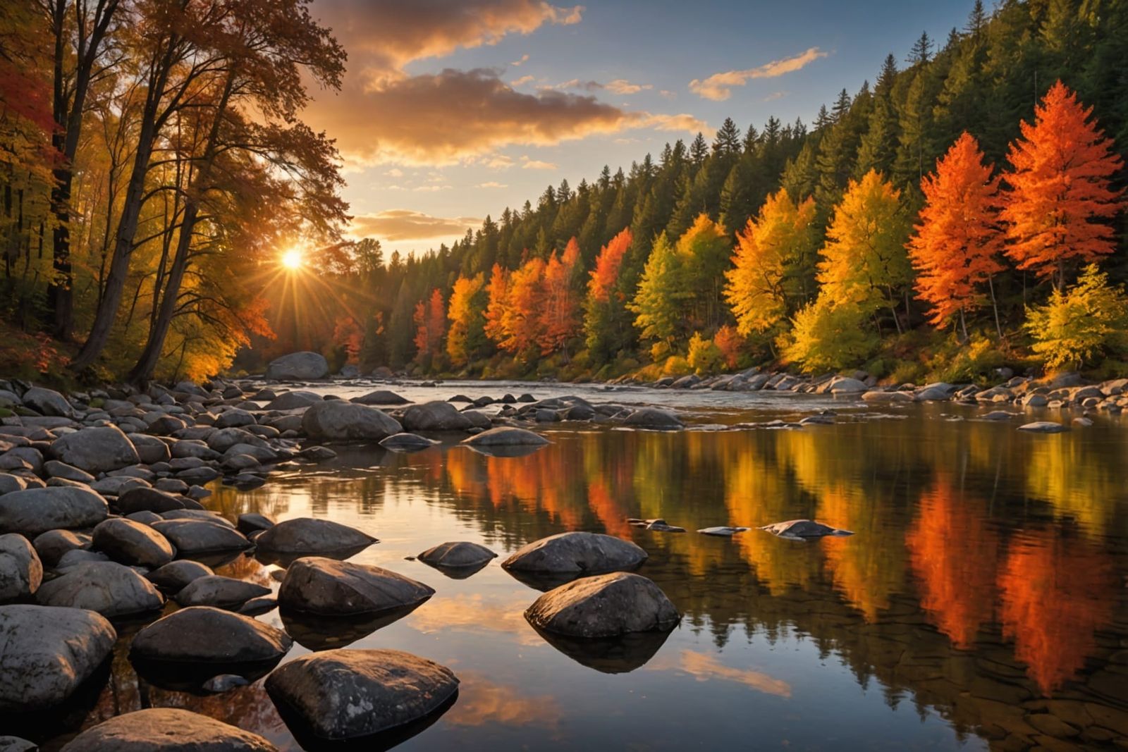 Photo of Autumn River  by @AmandaBroadfoot