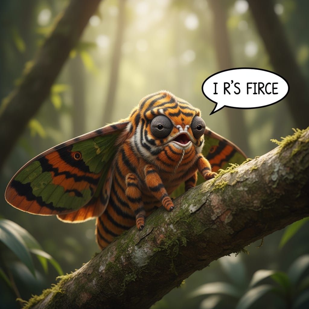 a super soft plush of a confident moth chameleon tiger , a toy that is loved and is hugged a lot 