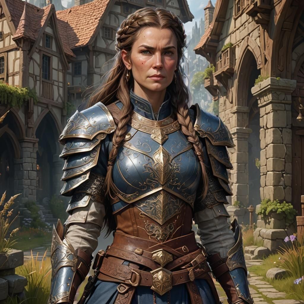 A medieval human queen 