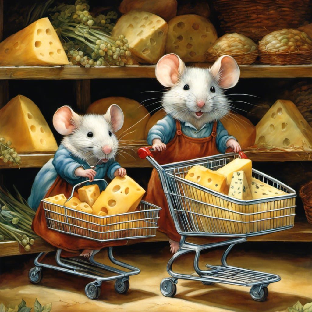 mice at a supermarket  by @Espinado 