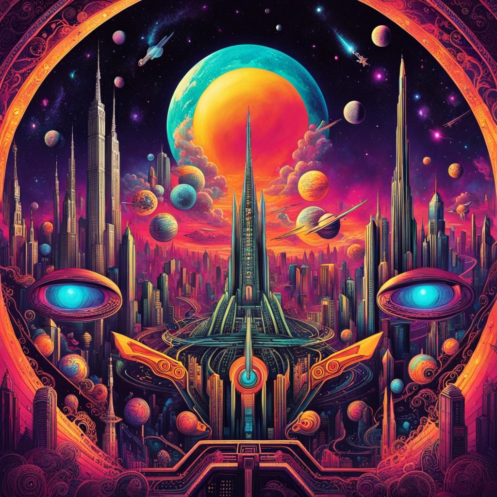 psychedelicpunk, cosmicpunk, spacepunk - AI Generated Artwork ...