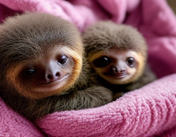 Baby Sloth - AI Generated Artwork - NightCafe Creator