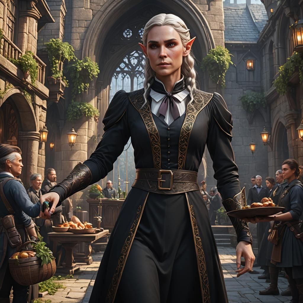 Elven female butler