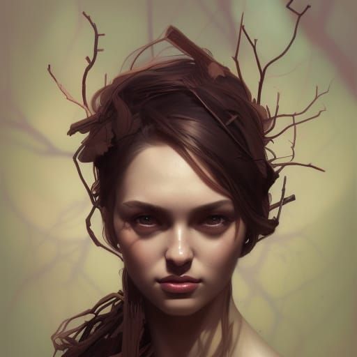 Tree girl AI Generated Artwork NightCafe Creator